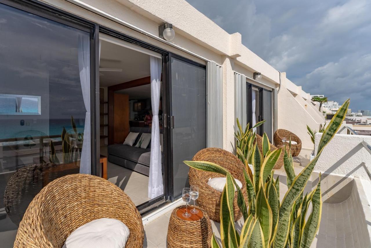 Amazing Caribbean Ocean View At Villas Marlin In Cancún Kültér fotó
