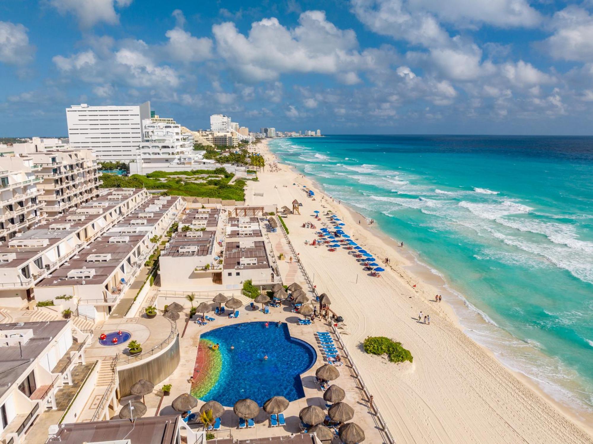 Amazing Caribbean Ocean View At Villas Marlin In Cancún Kültér fotó
