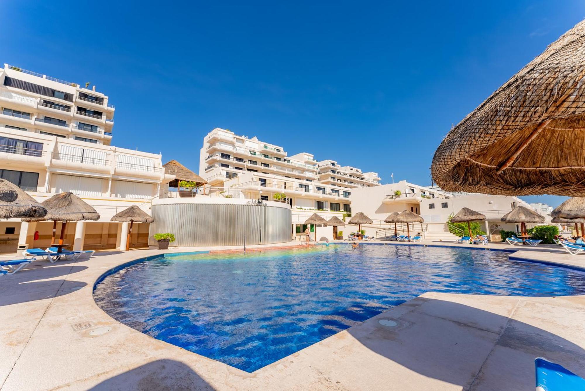 Amazing Caribbean Ocean View At Villas Marlin In Cancún Kültér fotó