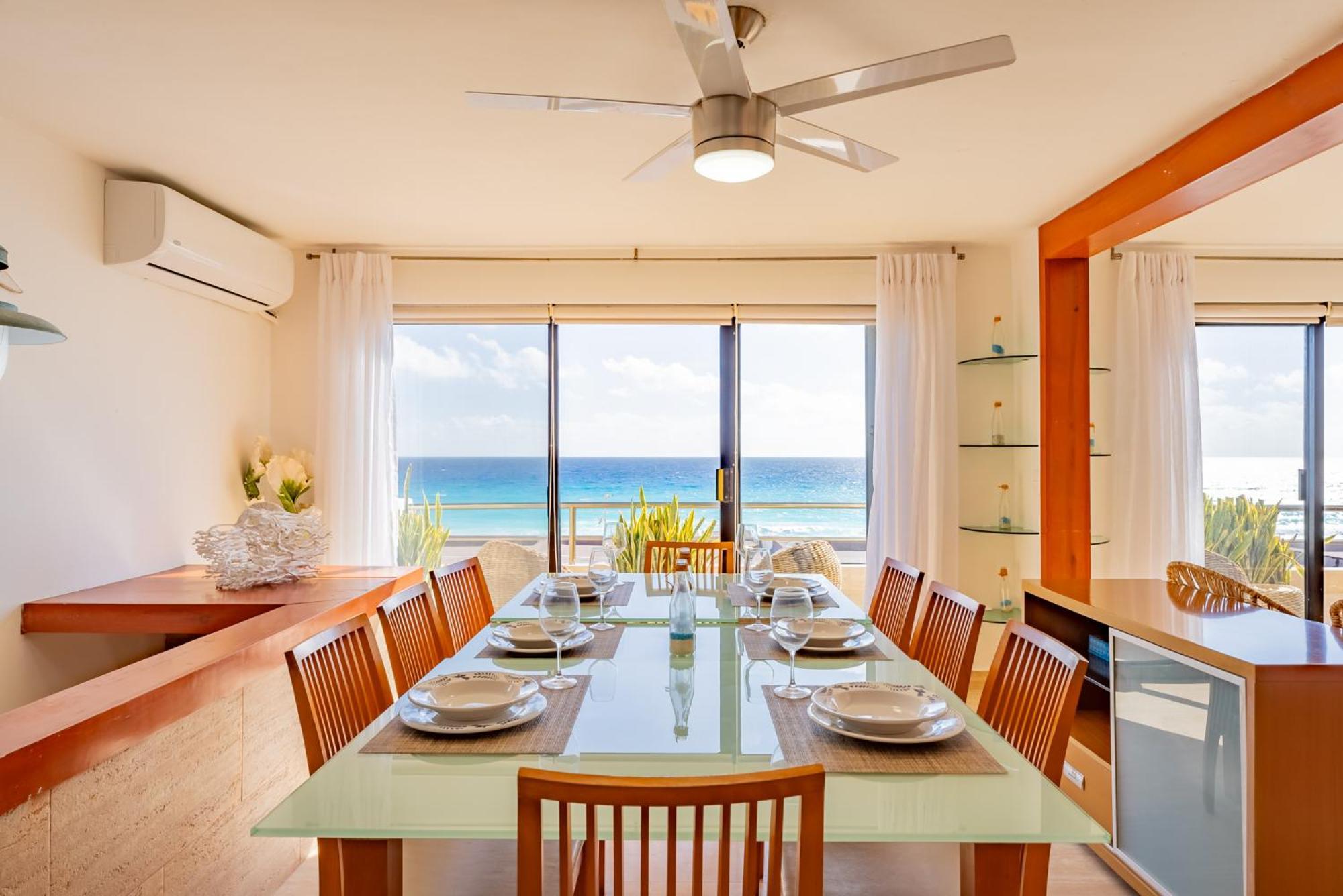 Amazing Caribbean Ocean View At Villas Marlin In Cancún Kültér fotó